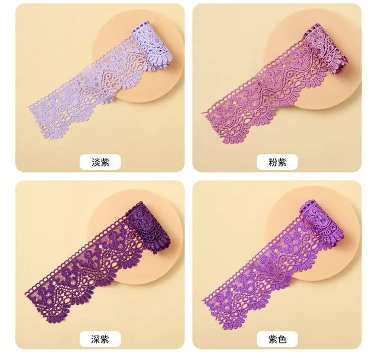 2Meters/Lot Black White Hollow Floral Embroidery Lace Ribbon DIY Apparel Sewing Fabric Home Handmade Crafts Curtain Decor Tape