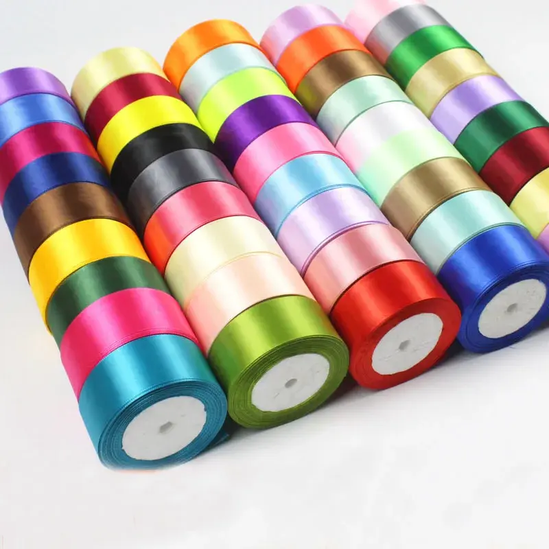 40mm Silk Satin Ribbons DIY Flower Roses Fabric Wedding Sashes Wedding Birthday Party Gift Wrapping Candy Cake Box Packaging
