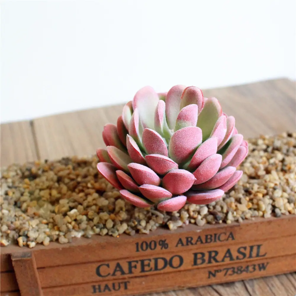 11x8cm Tropical Artificial Succulent Plants Green Lotus Flower Fake Plants Home Garden Decoration Accessories Desktop Bonsai