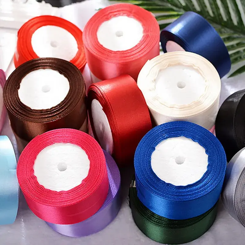 40mm Silk Satin Ribbons DIY Flower Roses Fabric Wedding Sashes Wedding Birthday Party Gift Wrapping Candy Cake Box Packaging