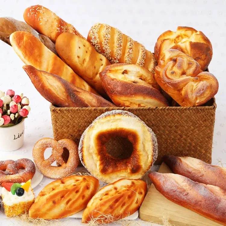 1PCS Artificial Bread Simulation Food Model Fake Stick Home Decoration Shop Window Display Photography Props Table Decor Funny