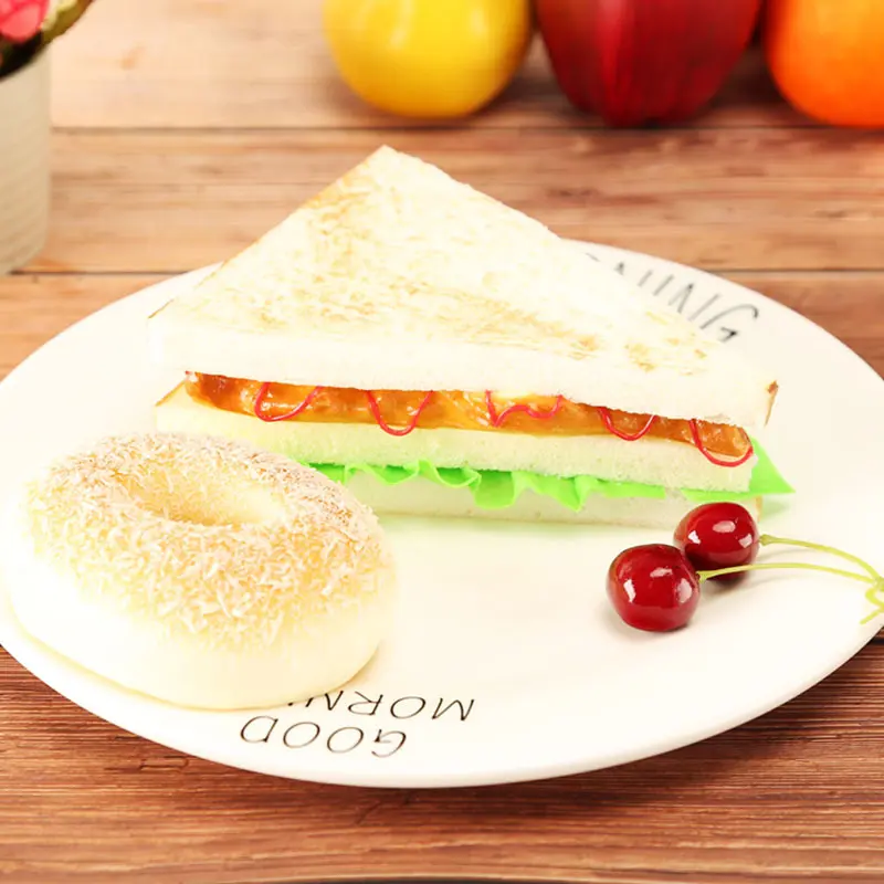 1pcs Simulated Bread Sandwich Fake Food Model Table Decoration Home Decoration Window Display