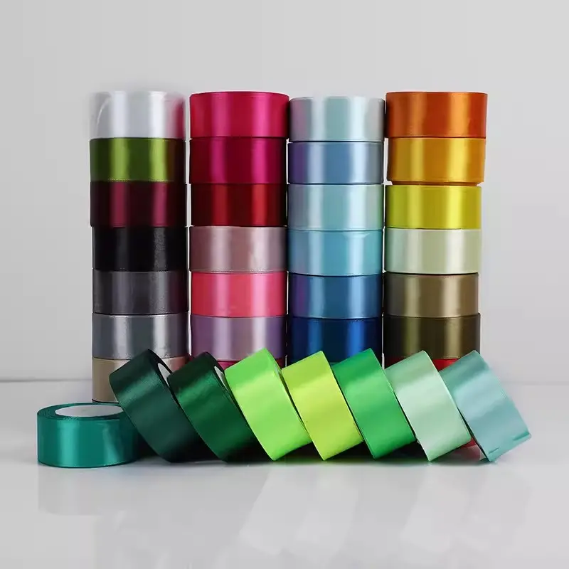 1roll 22Meters Width 40mm Silk Satin Ribbon for Wedding Party Decoration DIY Wrapping Apparel Sewing