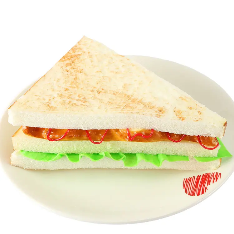 1pcs Simulated Bread Sandwich Fake Food Model Table Decoration Home Decoration Window Display