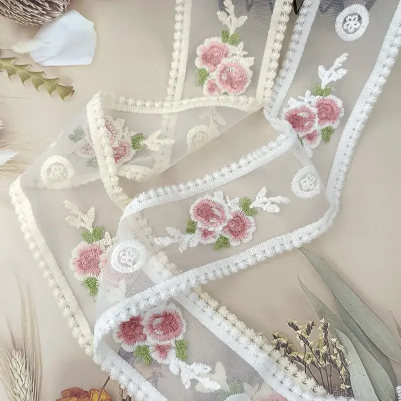 30Yards Vintage Bow Embroidery Lace Home Clothing DIY Sewing Supplies Handmade Lace Accessories