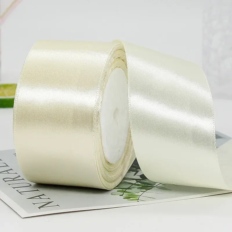 44Colors 50mm 25Yards/Roll Satin Ribbons for Wedding Christmas Party Decoration Handmade DIY Bow Craft Ribbons Card Gift
