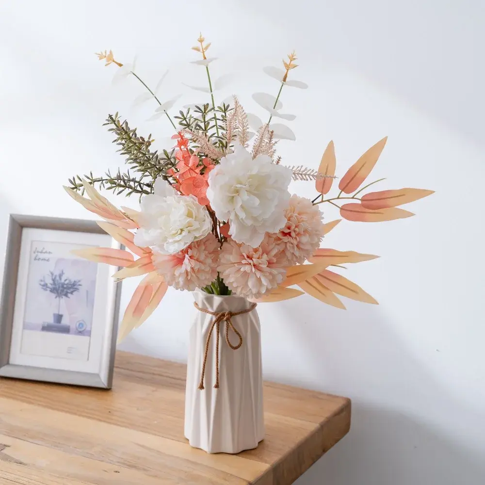 Artificial Flowers Bouquet Silk Dandelion Mixed Bouquet Home Table Decor Wedding Party Decoration Ornaments