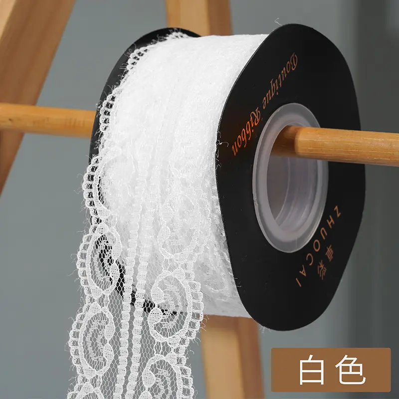 25yards 4.7cm Lace Ribbon Handmade DIY Material Bow Clothes Lace Wedding Christmas Birthday Party Sewing Decoration Lace Fabric