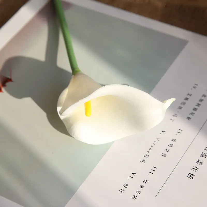 10piece Real Touch Calla Lily Artificial Flowers Wedding Decoration Party Supplies Fake Flowers Christmas Decoration