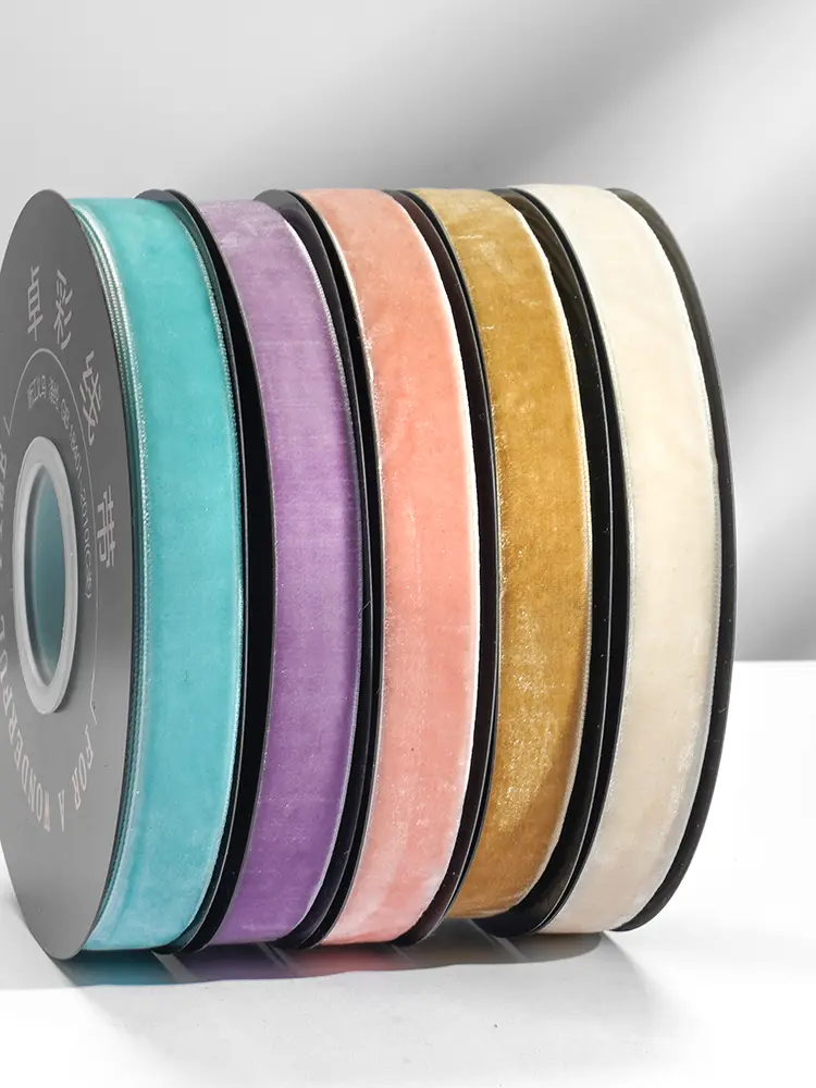 10 Yards 15mm Velvet Ribbon Wedding Party Decoration Handmade Ribbon Gift Wrapping Hair Bowknot DIY Christmas Ribbon