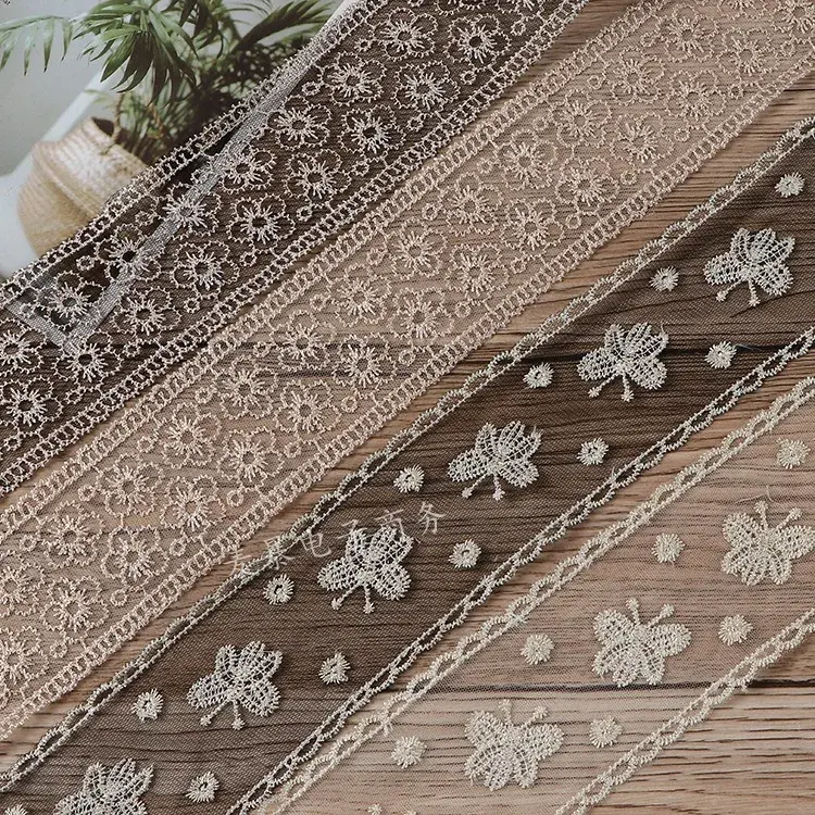 30Yards Embroidery Lace Sewing Ribbon Webbing DIY Trimmings for Wedding Party Girl Dress Accessories