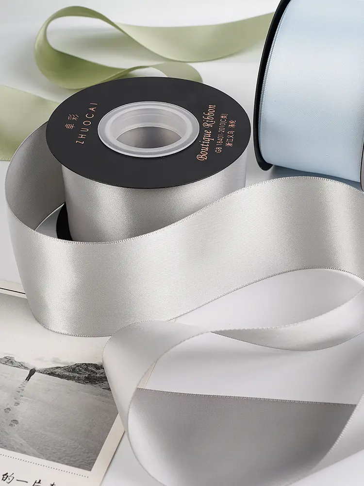 5cm Wide 18m Long Double-sided Ribbon Hair Accessories Handmade Wedding Box Decorative Polyester Ribbon
