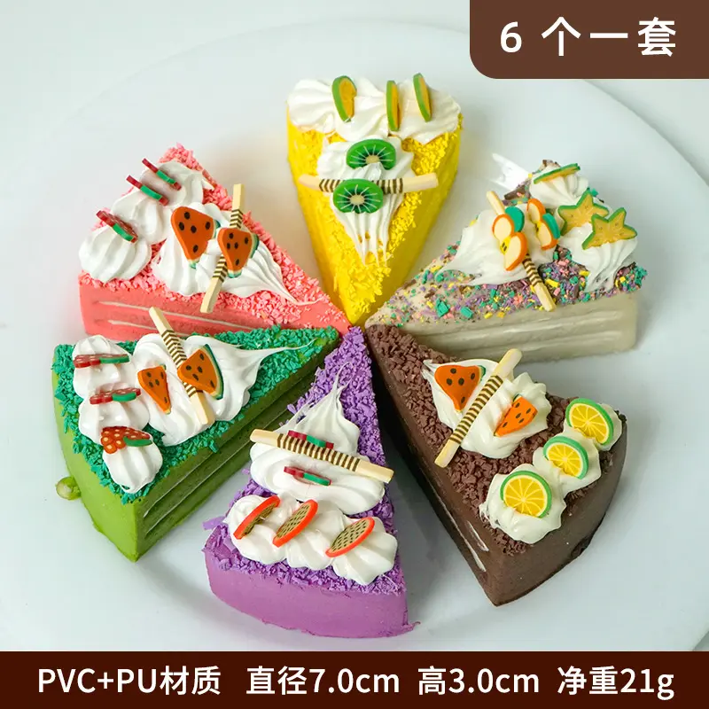 6piece/set Simulation Cake Food Model Set Home Kitchen Decoration Display Photography Props Halloween Party Decoration