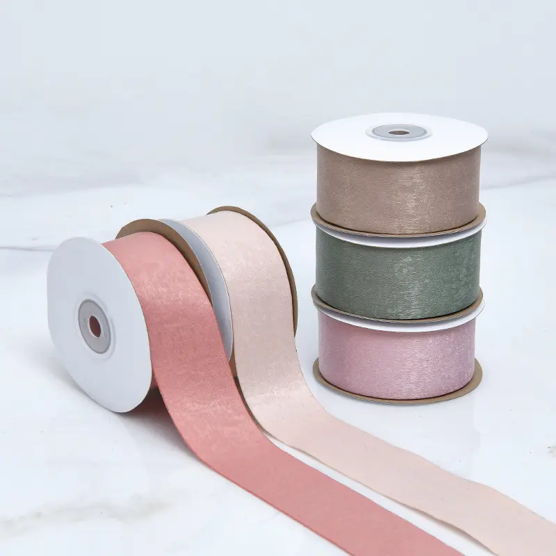 4cm 10meters/roll Velvet Ribbon Handmade DIY Hair Accessories for Wedding Party Gift Wrapping Halloween Ribbon