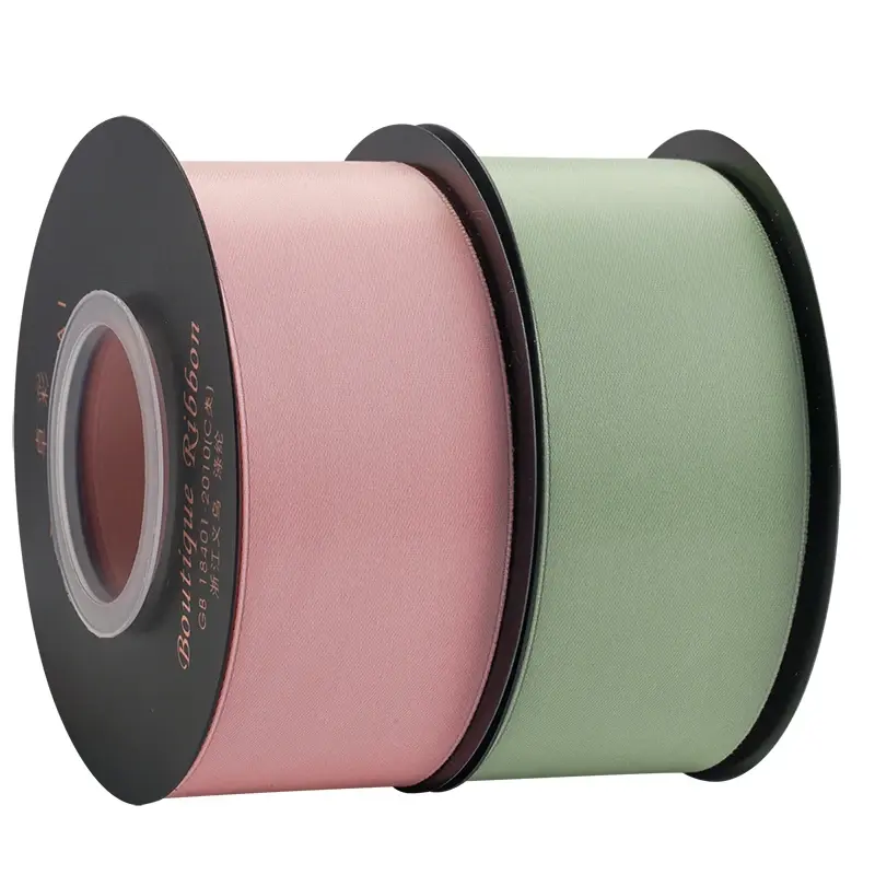 4cm 18meters/Roll Matte Polyester Ribbon Candy Colors Wedding Christmas Handmade DIY Bow Packaging Sewing Fabric