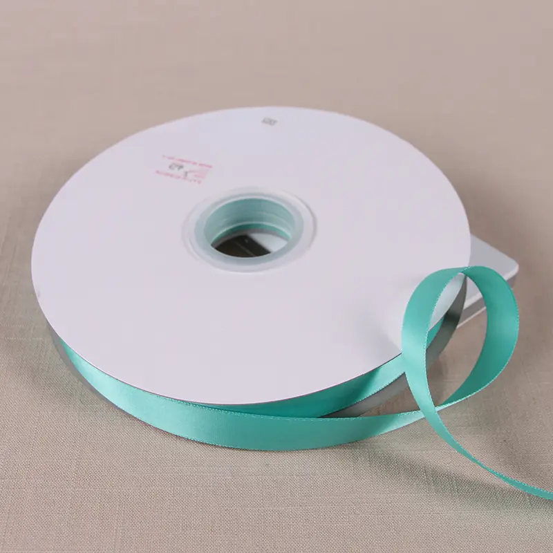Mint Green 91meters/lot 6/10/12/15/20/25mm Polyester Satin Ribbon Gift Wrap DIY Handmade Wedding Party Material