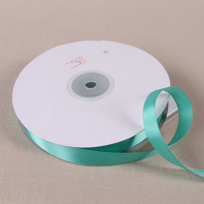 Mint Green 91meters/lot 6/10/12/15/20/25mm Polyester Satin Ribbon Gift Wrap DIY Handmade Wedding Party Material