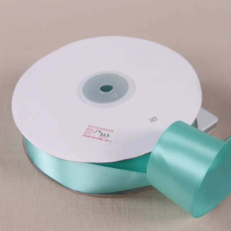 Mint Green 91meters/lot 6/10/12/15/20/25mm Polyester Satin Ribbon Gift Wrap DIY Handmade Wedding Party Material