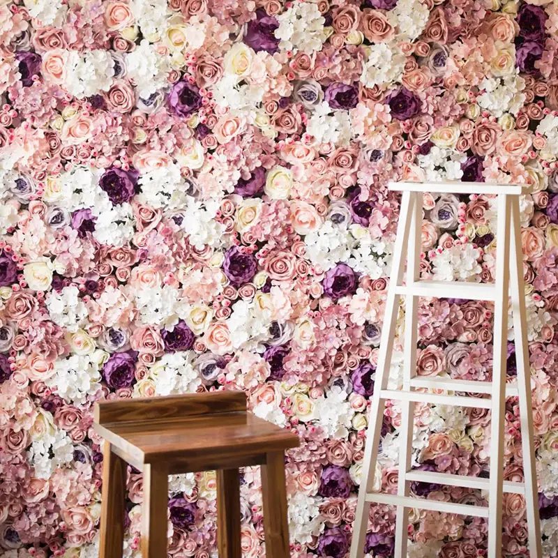 50pcs/Lots 12cm Large Artificial Roses Flower Heads DIY Wedding Wall Arch Flowers Valentine's Day Party Decoration Fake Flowers