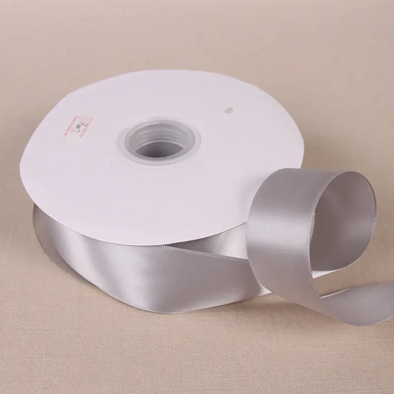 91Meters/Roll 6/10/12/15/20/25/38/50mm Silver Grey Ribbon Wedding Party Decoration Handmade Gift Wrapping Hair Bows DIY