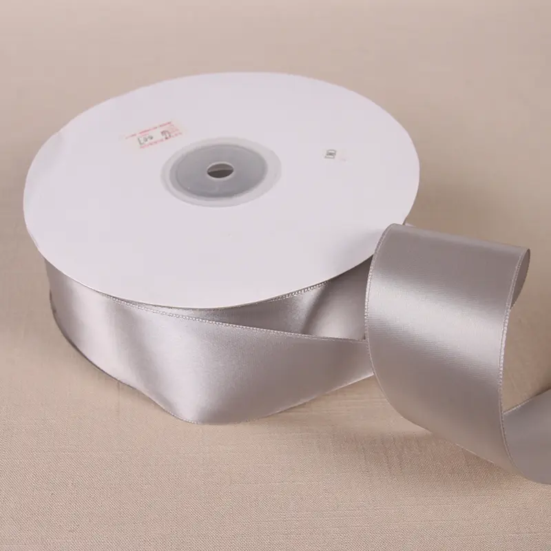 91Meters/Roll 6/10/12/15/20/25/38/50mm Silver Grey Ribbon Wedding Party Decoration Handmade Gift Wrapping Hair Bows DIY