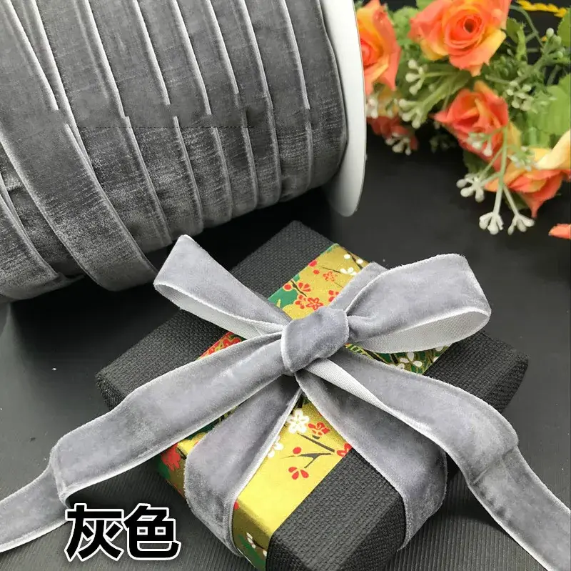 50 Yards/Roll 38mm Velvet Ribbon Handmade DIY Arts Crafts Bow Earrings Headband Accessories Christmas Party Gift Box Wrapping