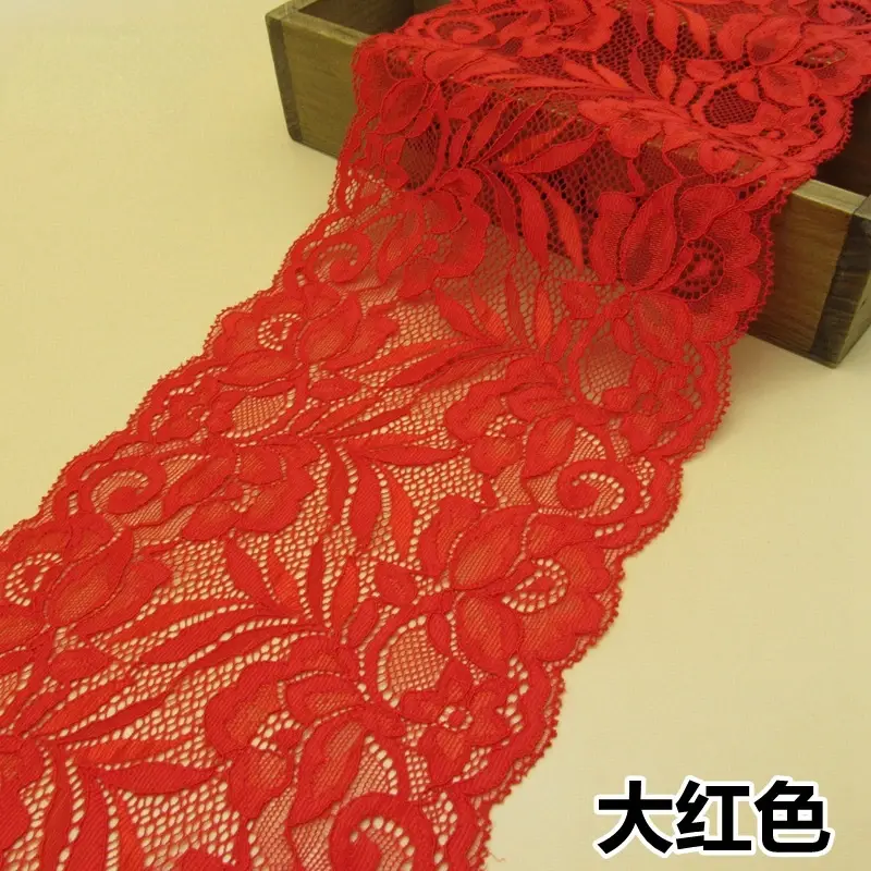 15CM Width Elastic Lace Colorful Clothing Accessories Wedding Underwear Sewing DIY Apparel Fabric