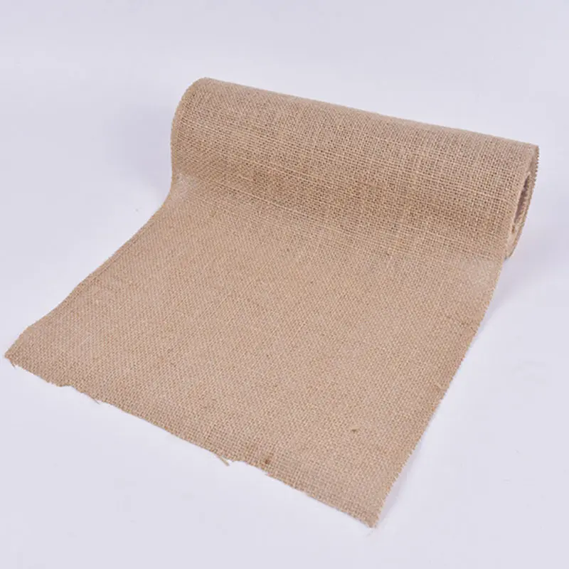 25cm Natural Jute Burlap Hessian Ribbon Rolls Vintage Rustic Wedding Decoration Christmas Halloween Party Home Decor Gift Wrap