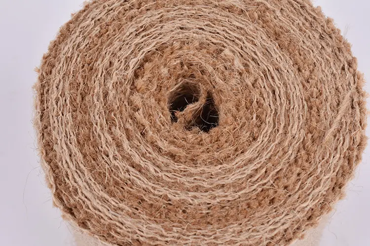 25cm Natural Jute Burlap Hessian Ribbon Rolls Vintage Rustic Wedding Decoration Christmas Halloween Party Home Decor Gift Wrap