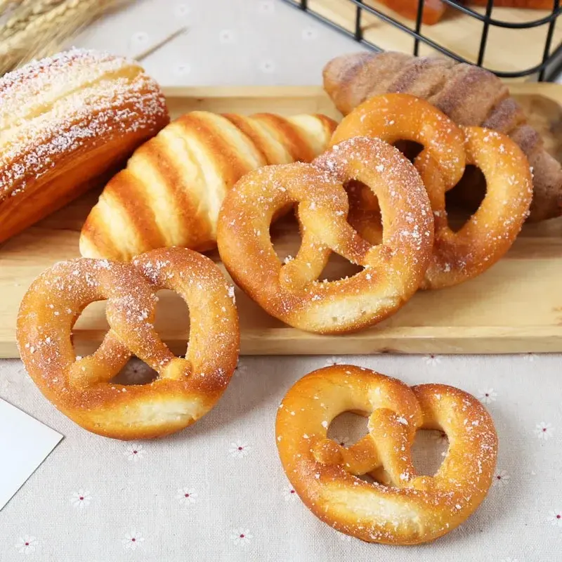 1pcs PU Artificial Bread Simulation Food Model Fake Doughnut Home Decor Cake Shop Photography Props Table Decor