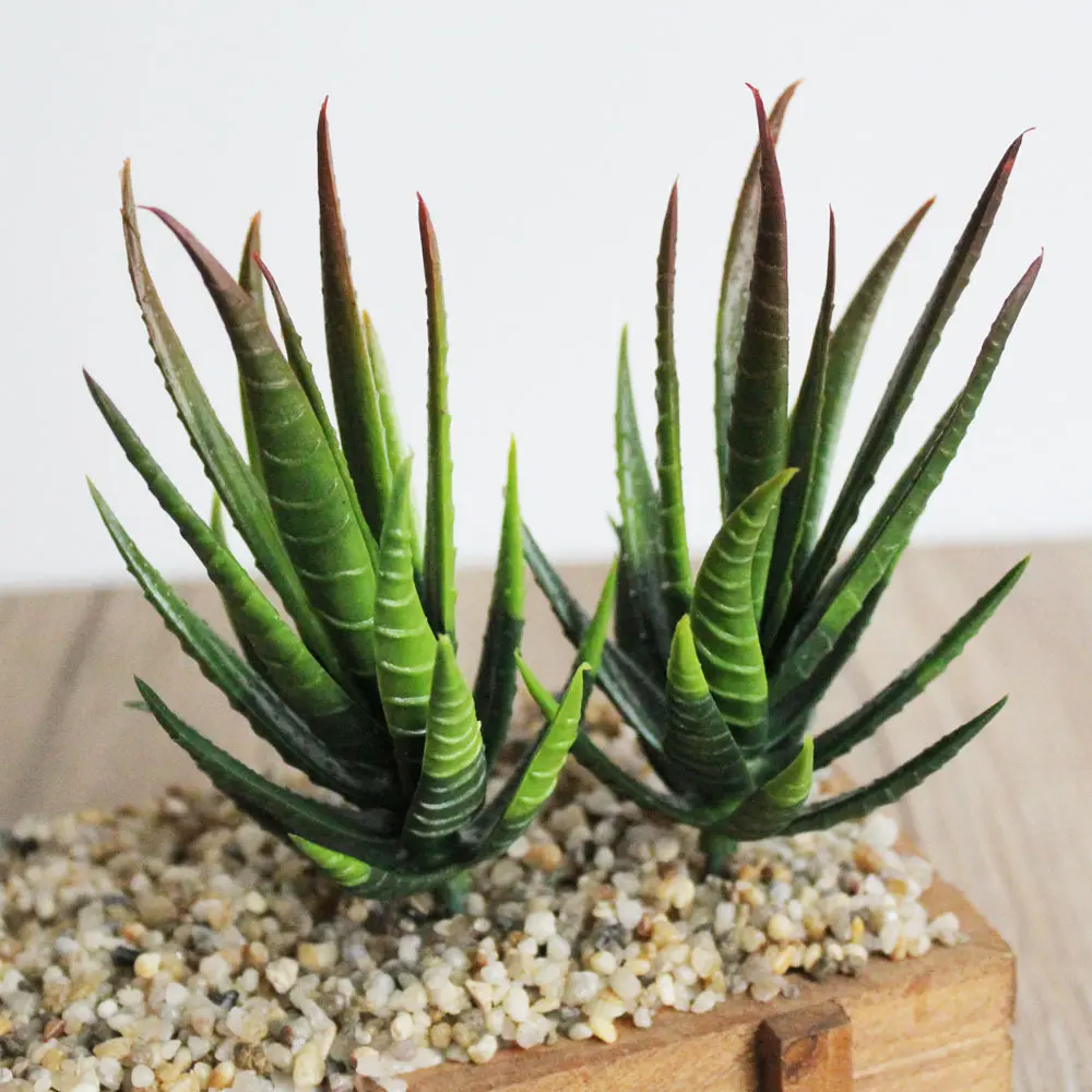 Artificial Succulent Plants Aloe Zebrina Artificial Plants Landscape Fake Flower Arrangement Garden Decoration Accessories