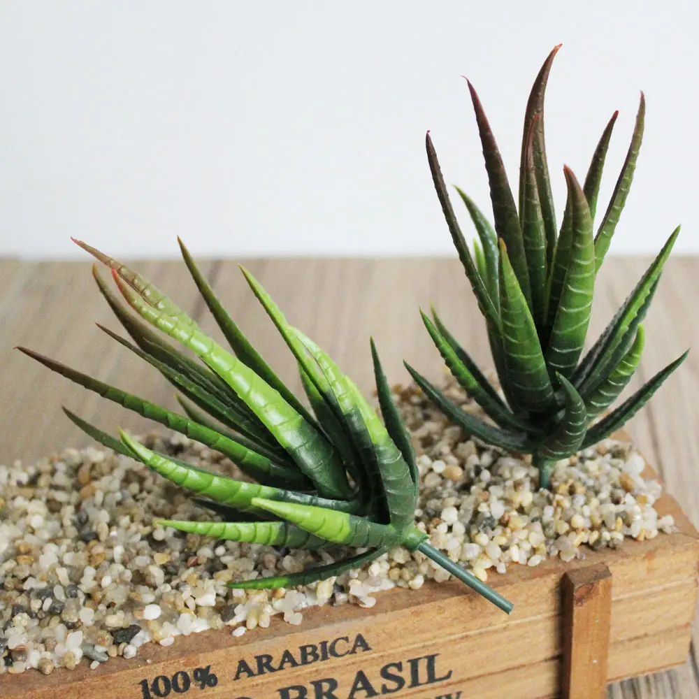 Artificial Succulent Plants Aloe Zebrina Artificial Plants Landscape Fake Flower Arrangement Garden Decoration Accessories