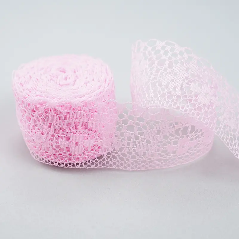 10M Hollow Out Floral Embroidered Lace Tape DIY Handmade Crafts Fabric White Black Pink Beige Blue Purple Yellow Red Lace Ribbon