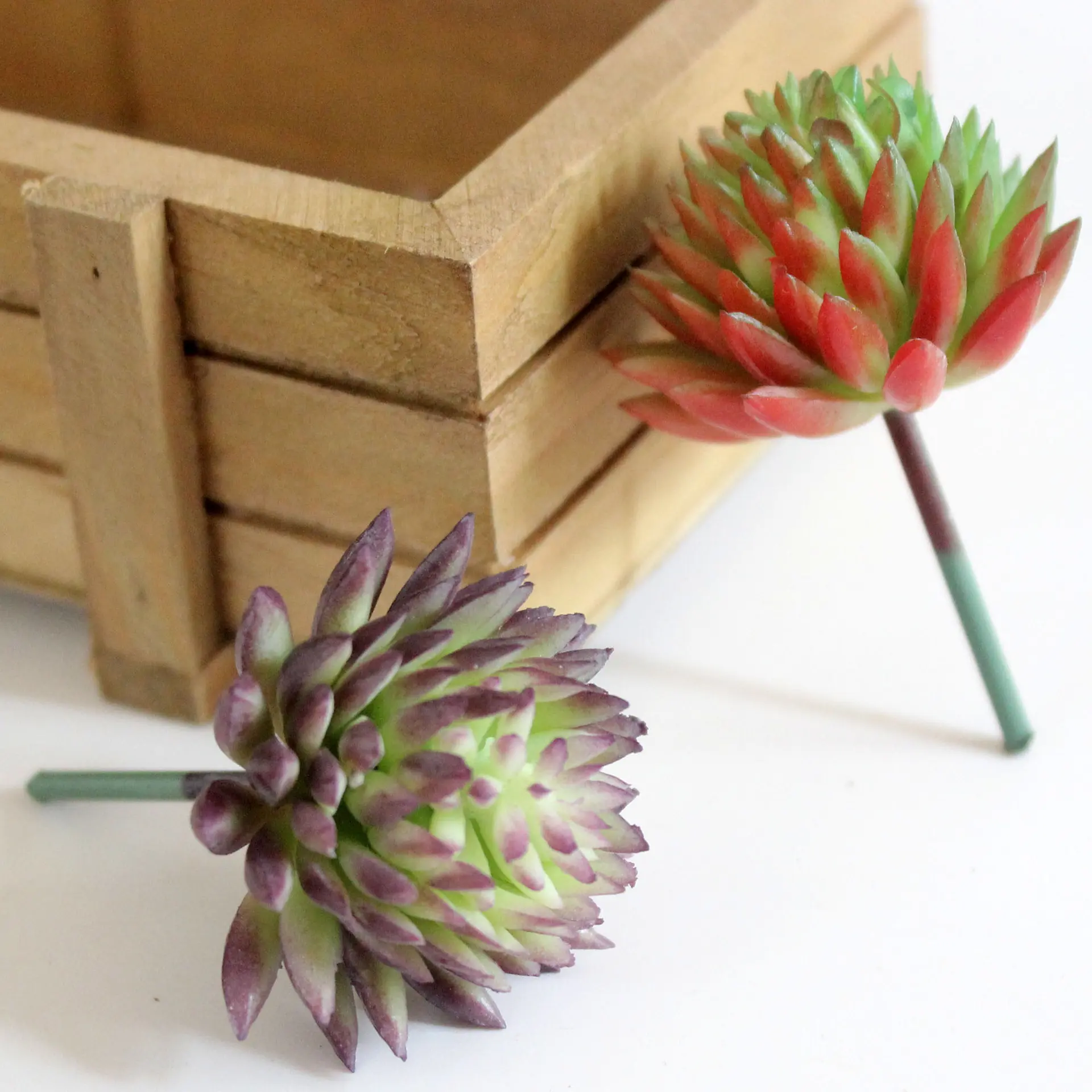 Mini Artificial Succulents Plants Home Garden Bathroom Decoration Green Plastic Fake Plants Decktop Small Bonsai Round Ball
