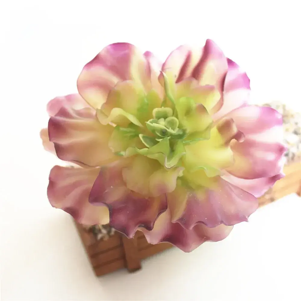 Purple Flocking Artificial Succulents Plants Bonsai Desktop Fake Plants Wedding Decoration Plante Artificielle 40 Styles Pick Up