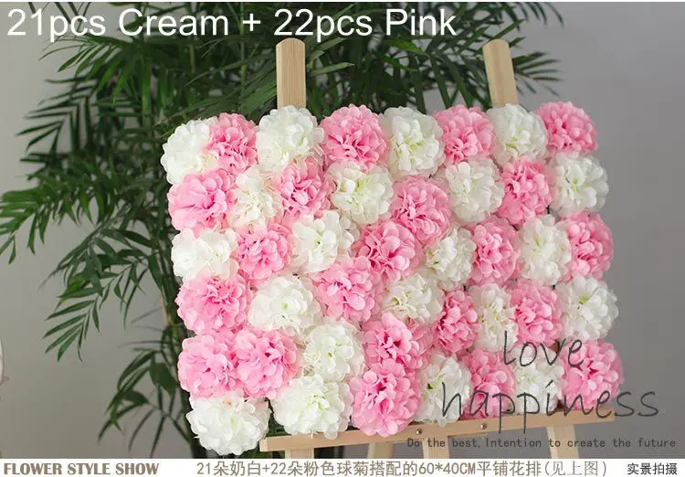 11cm Large Chrysanthemum Artificial Flower Heads Wedding Wall Arch Road Lead Fake Flowers DIY Bridal Wreath White Fake Flowers