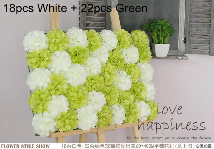 11cm Large Chrysanthemum Artificial Flower Heads Wedding Wall Arch Road Lead Fake Flowers DIY Bridal Wreath White Fake Flowers