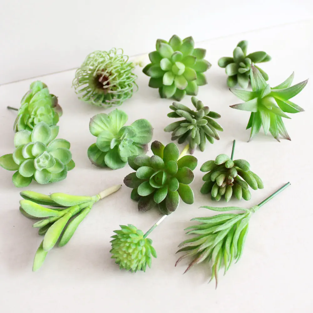 Artificial Succulent Landscape Lotus Flower Arrangement Christmas Wedding Party Supplies Fake Plants Home Garden Decoration