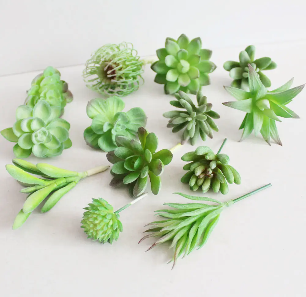 Artificial Succulent Landscape Lotus Flower Arrangement Christmas Wedding Party Supplies Fake Plants Home Garden Decoration