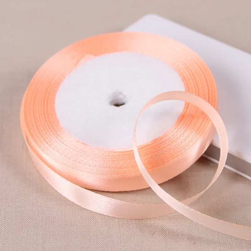 10mm Satin Ribbons 22Meters/Lots DIY Handmade Crafts Supplies Wedding Birthday Party Decoration Gift Box Wrapping White Ribbons