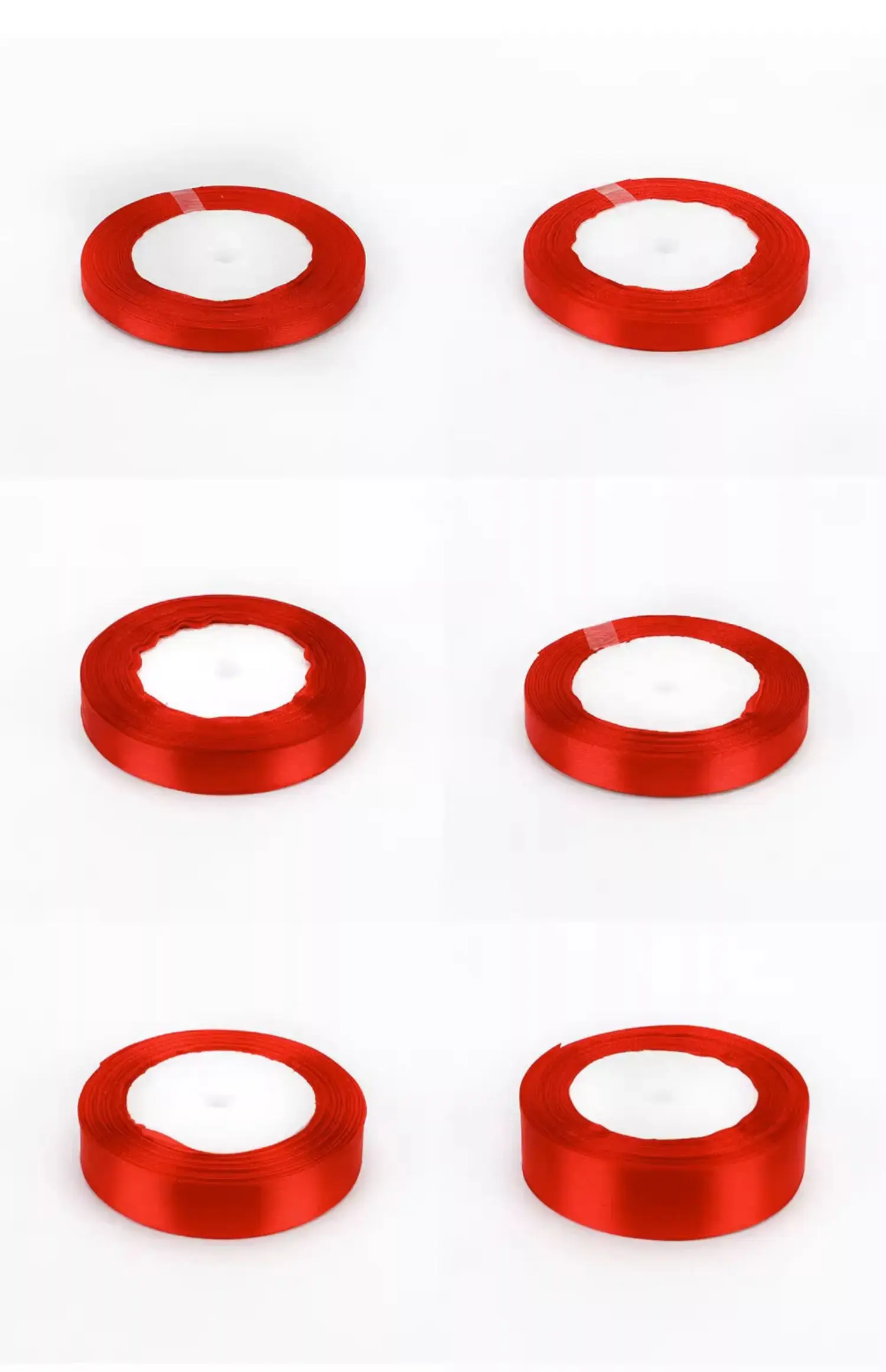 Red Satin Ribbon Wedding Christmas Halloween Party Decoration Gift Wrapping Scrapbooking Supplies DIY Bow Crafts Packing Tape