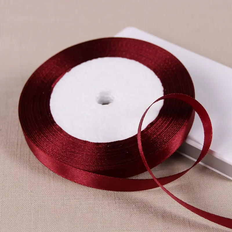 10mm Satin Ribbons 22Meters/Lots DIY Handmade Crafts Supplies Wedding Birthday Party Decoration Gift Box Wrapping White Ribbons
