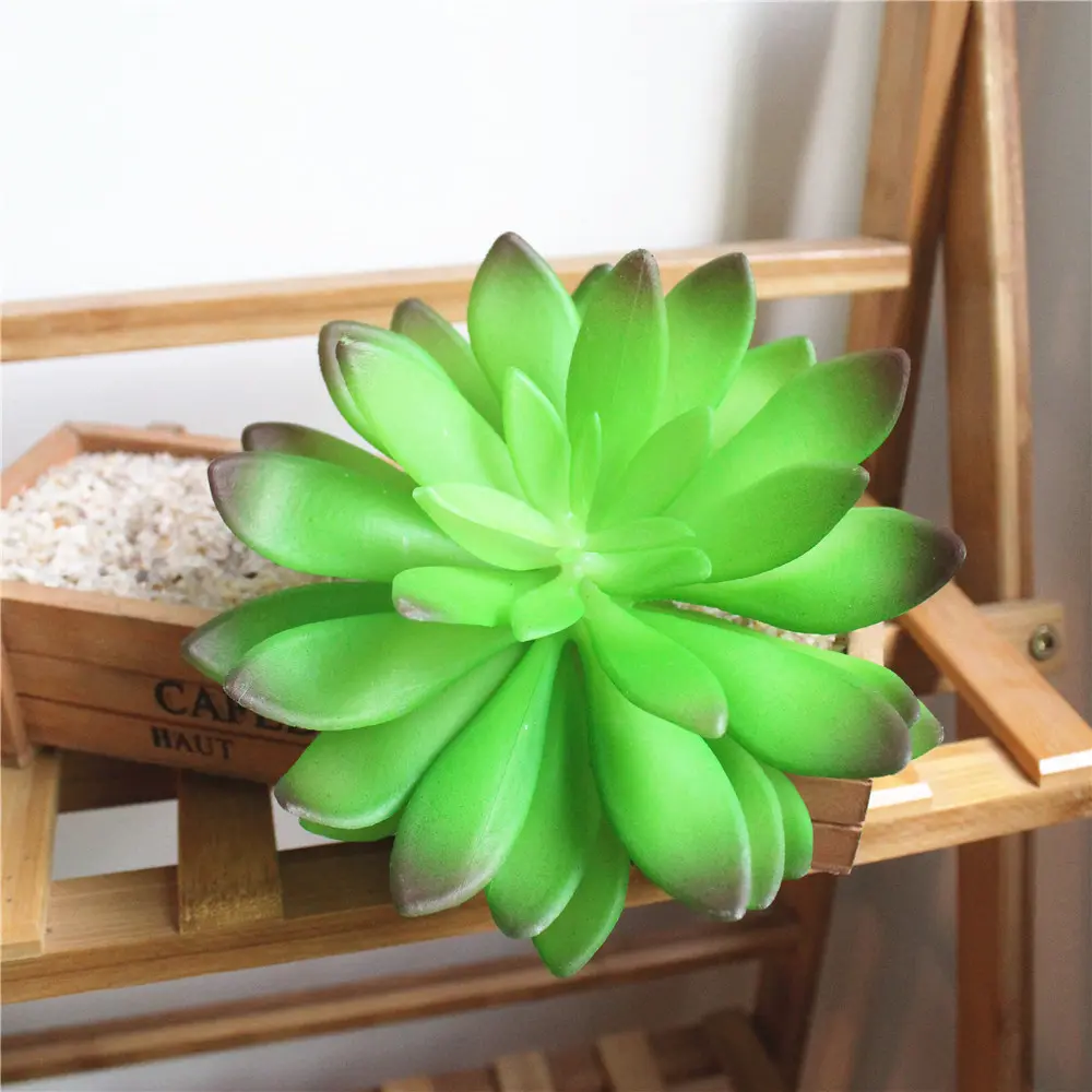 Green Red Lotus Flower Head Artificial Succulent Plants DIY Floral Arrangement Accessories Home Garden Decoration Fake Plants
