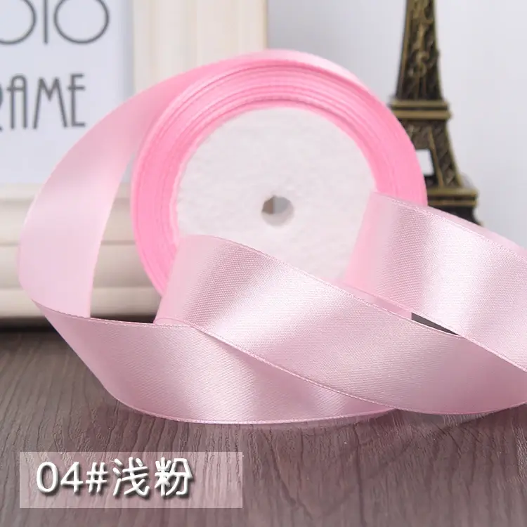 25 Yards 22 Meters 25mm 1" Satin Ribbon Christmas Party Wedding Decoration Team Bride Gift Wrapping Packaging Silk fitas ruban