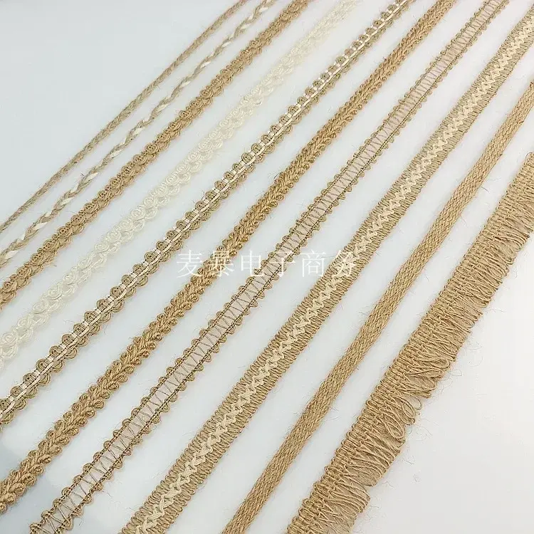 5 Yard/Lot Natural Jute Burlap Hessian Ribbon DIY Handmade Crafts Material