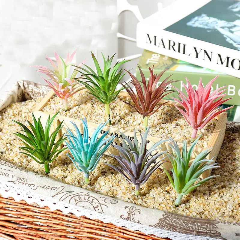 Home Garden Living Room Bathroom Decoration Mini Artificial Succulents Plants Bonsai Wedding DIY Flower Arrangement Accessories