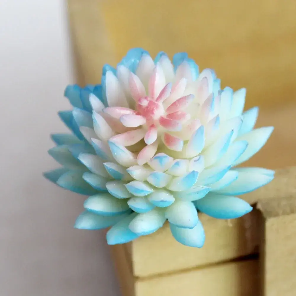 Blue Bonsai Artificial Plants Succulents Lotus Flower Christmas Halloween Wedding Party Supplies Fake Plants Garden Decoration