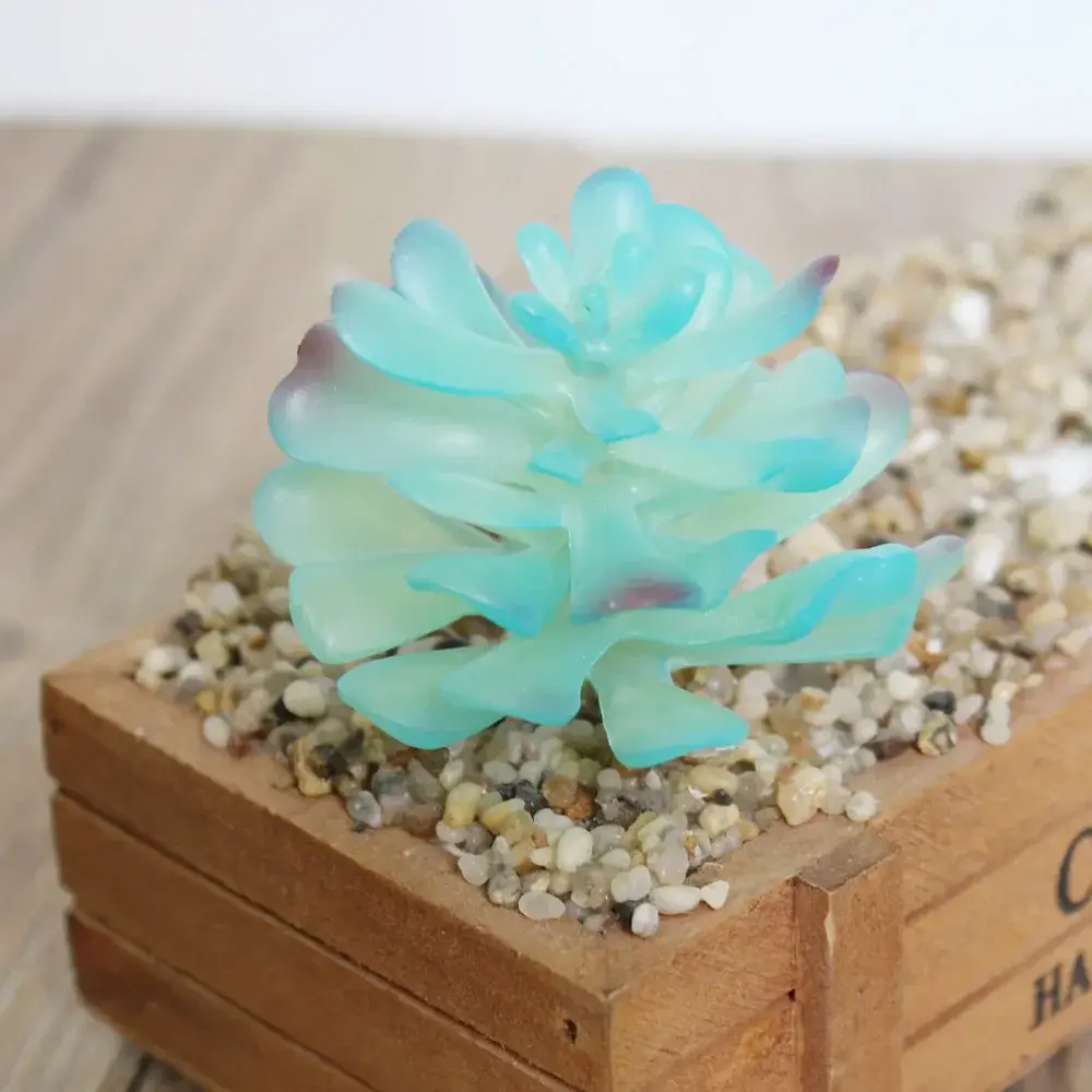Blue Bonsai Artificial Plants Succulents Lotus Flower Christmas Halloween Wedding Party Supplies Fake Plants Garden Decoration