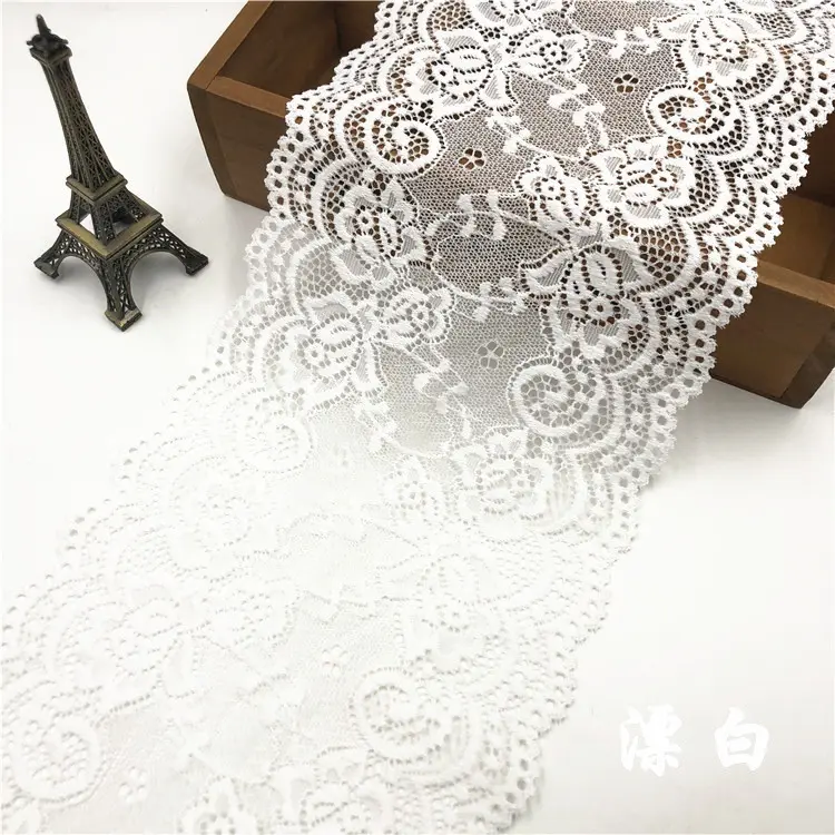 15cm Hollow Out Floral Embroidered Lace Ribbon DIY Handmade Crafts Fabric Black White Beige Gray Pink Red Blue Purple Green Tape