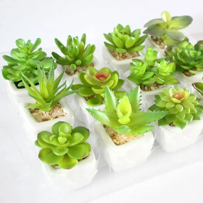 39Styles Green Artificial Succulents Plants Christmas Wedding Party Home Garden Decoration Fake Plants DIY Flower Arrangement